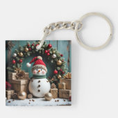 Vintage Christmas - Acrylic Keychain (Achterkant)