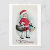 Vintage Christmas Afbeelding Briefkaart (Voorkant)