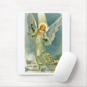 Vintage Christmas Afbeelding Mousepad Muismat (Met muis)