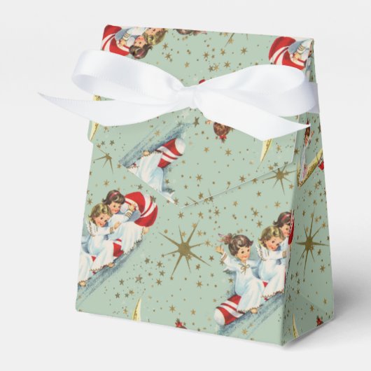 Vintage Christmas Angels Bedankdoosjes (Voorkant Zijde)