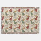 Vintage Christmas Angels Deken (Voorkant)