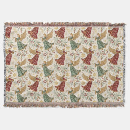 Vintage Christmas Angels Deken