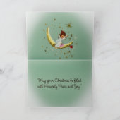 Vintage Christmas Angels   Feestdagen Kaart (Binnen)