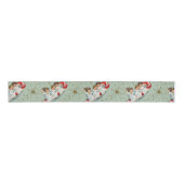 Vintage Christmas Angels Grosgrain Lint (Voorkant)