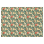 Vintage Christmas Angels Holly Berry tafelkleed (Voorkant (Horizontaal))