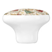 Vintage Christmas Angels  Keramische Knop (Zijkant)