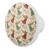 Vintage Christmas Angels  Keramische Knop (Rechts)