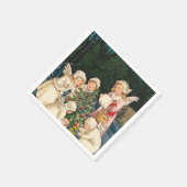 Vintage Christmas Angels papieren servetten (Hoek)