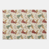 Vintage Christmas Angels Theedoek (Horizontaal)