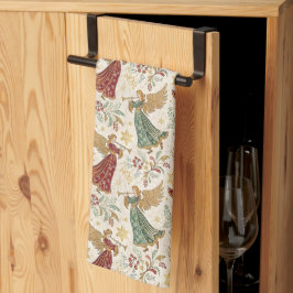 Vintage Christmas Angels Theedoek