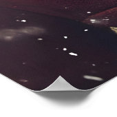 Vintage Christmas Bear Print, Festive Holiday Poster (Hoek)