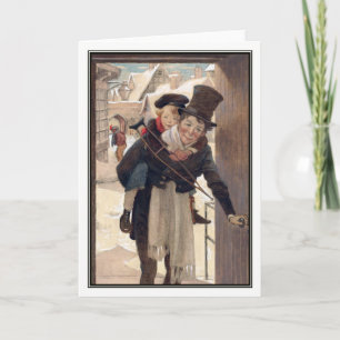 Vintage Christmas beroemd gemaakt door Jessie Will Feestdagen Kaart