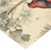 Vintage Christmas Blue Jay Red Mockingbird Tafelkleed (Gekanteld)