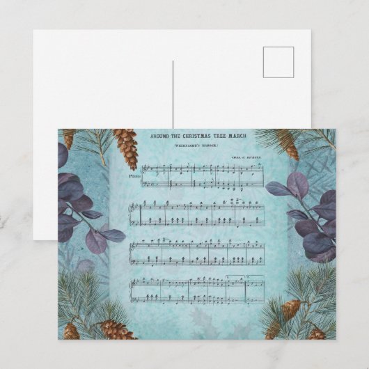 VINTAGE CHRISTMAS-BRIEFKAART BRIEFKAART (Voorkant / Achterkant)