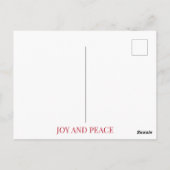 VINTAGE CHRISTMAS-BRIEFKAART BRIEFKAART (Achterkant)