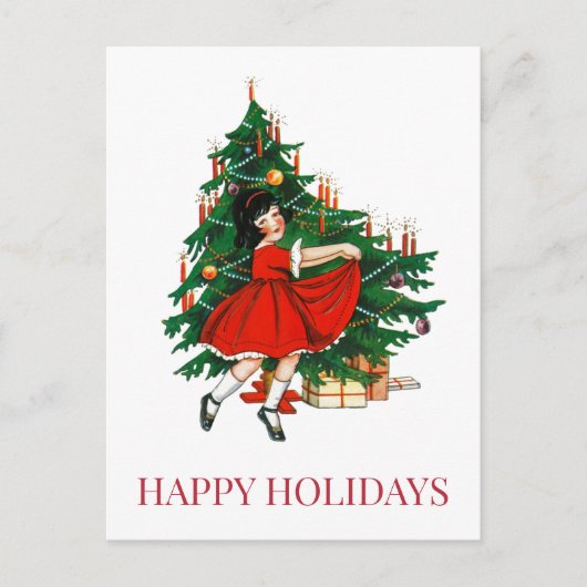 VINTAGE CHRISTMAS-BRIEFKAART BRIEFKAART (Voorkant)