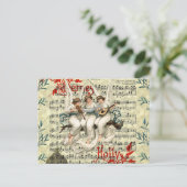 VINTAGE CHRISTMAS-BRIEFKAART BRIEFKAART (Staand voorkant)