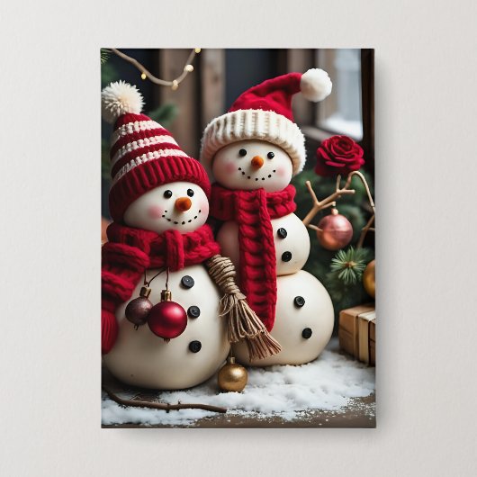 Vintage Christmas - Button  (Voorkant)