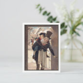 Vintage Christmas by Jessie Willcox Smith Feestdagenkaart (Staand voorkant)