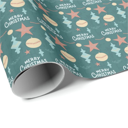 Vintage Christmas Cadeaupapier (Rol Hoek)