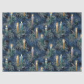 Vintage Christmas Candlelight Glow Tissuepapier (Voorkant)