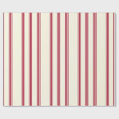 Vintage Christmas Candy Cane Wrapping Paper Cadeaupapier (Vlak)