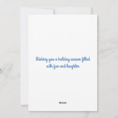 Vintage Christmas Card, Scottie Dogs Feestdagenkaart (Achterkant)