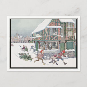 Vintage Christmas Carol van H. Willebeek Le Mair Feestdagenkaart