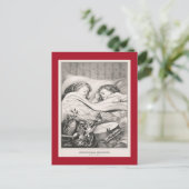VINTAGE CHRISTMAS : CHRISTMAS MORNING 1871 POSTCA BRIEFKAART (Staand voorkant)