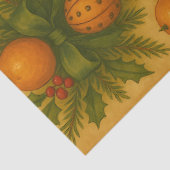 Vintage Christmas Citrus & Spice Pattern — Holiday Tissuepapier (Detail)
