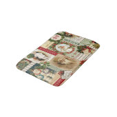 VINTAGE CHRISTMAS COLLAGE BADMAT (Gekanteld)