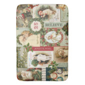 VINTAGE CHRISTMAS COLLAGE BADMAT (Voorkant Verticaal)