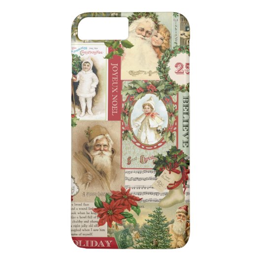 VINTAGE CHRISTMAS COLLAGE Case-Mate iPhone CASE (Achterkant)