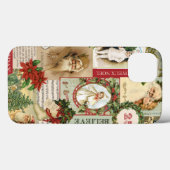 VINTAGE CHRISTMAS COLLAGE Case-Mate iPhone CASE (Achterkant (horizontaal))