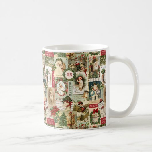VINTAGE CHRISTMAS COLLAGE KOFFIEMOK (Rechts)
