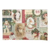 VINTAGE CHRISTMAS COLLAGE KUSSENSLOOP (Voorkant-Links)