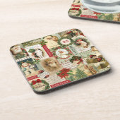 VINTAGE CHRISTMAS COLLAGE ONDERZETTER (Linkerzijde)