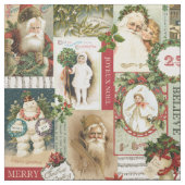 VINTAGE CHRISTMAS COLLAGE STOF (Swatch)