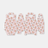 Vintage Christmas Deer en Mushroom huizen patroon Bedankdoosjes (Uitgevouwen)