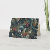 Vintage Christmas Elegant Sparkle Feestdagen Kaart (Achterkant)