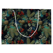 Vintage Christmas Elegant Sparkle II Groot Cadeauzakje (Achterkant)