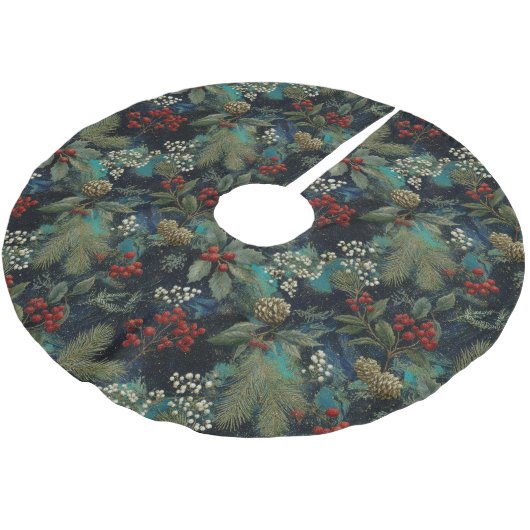 Vintage Christmas Elegant Sparkle II Kerstboom Rok (Gekanteld)