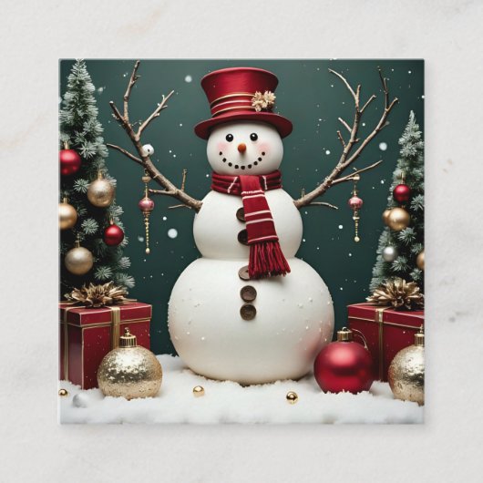 Vintage Christmas - Enclosure Card Informatiekaartje (Voorkant)