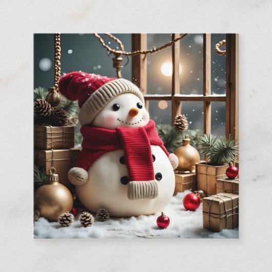 Vintage Christmas - Enclosure Card Informatiekaartje (Voorkant)