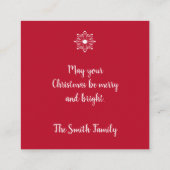 Vintage Christmas - Enclosure Cards Informatiekaartje (Achterkant)