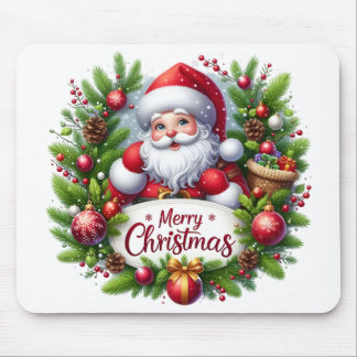 Vintage Christmas Eve Victorian Santa Mouse Pad Muismat