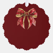 Vintage Christmas Family Paper Ornament Card Kaart (Achterkant)