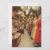 Vintage Christmas Fashion Arcade Feestdagenkaart (Voorkant)