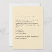 Vintage Christmas Fashion Arcade Feestdagenkaart (Achterkant)