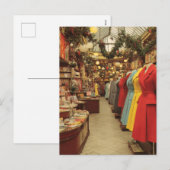 Vintage Christmas Fashion Arcade Feestdagenkaart (Voorkant / Achterkant)